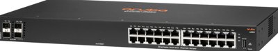 HPE Aruba 6000 24G 4SFP Switch Europe, R8N88A#ABB, zwart