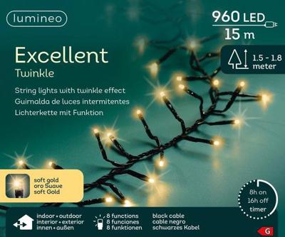 Excel twinkel 960LED 15M Champagne