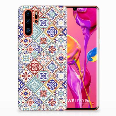 Huawei P30 Pro | TPU | Siliconen hoesje | Tiles Color Huawei P30 Pro | TPU | Siliconen hoesje | Tiles Color