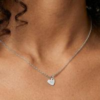 Initialen ketting - Hart - Zilver - 1 st - thumbnail