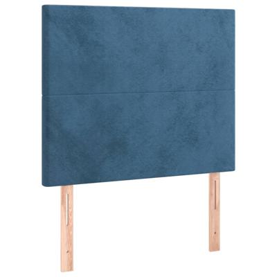 Bedframe zonder matras 120x190 cm fluweel donkerblauw