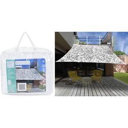 Schaduwdoek Camouflage - vierkant 3x3 - wit