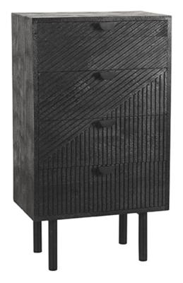 LABEL51 Ladekast Cotia - Zwart - Mangohout - Ladekast