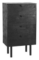 LABEL51 Ladekast Cotia - Zwart - Mangohout - Ladekast - thumbnail