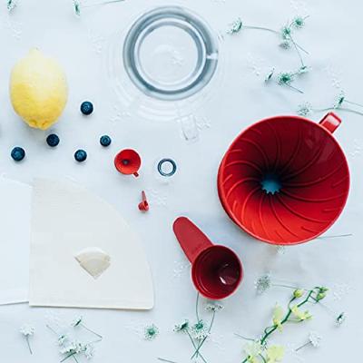 Hario V60 dripper plastic - maat 02 rood