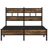 Bedframe met hoofdbord zonder matras sonoma eiken 120x190 cm - thumbnail
