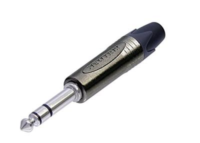Neutrik NP3X-BAG Stereo jack kabeldeel zwart