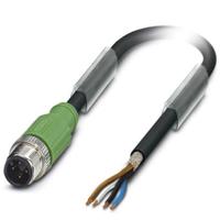 Phoenix Contact 1682647 Sensor/actuator connector, geassembleerd M12 Aantal polen (sensoren): 4 Stekker, recht 5.00 m 1 stuk(s) Piece - thumbnail