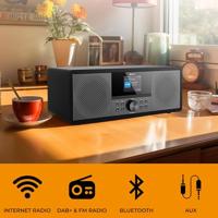 Denver MIR-270B Internetradio met CD-speler Internet, DAB+, VHF (FM) AUX, Bluetooth, CD, USB, WiFi, Internetradio Zwart - thumbnail