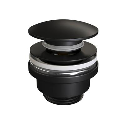 Klikwaste Brauer Afvoerplug Messing Binnenwerk 5/4 Mat Zwart Brauer