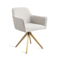 Jesper Home Eetkamerstoel 'Hofu' Turn Gold, kleur Checkers Charm - thumbnail