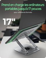 ICY BOX IB-NH300-R Laptopstandaard Zilver 43,2 cm (17 ) - thumbnail