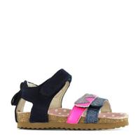 Shoesme BI21S080-C leren sandalen donkerblauw/multi - thumbnail