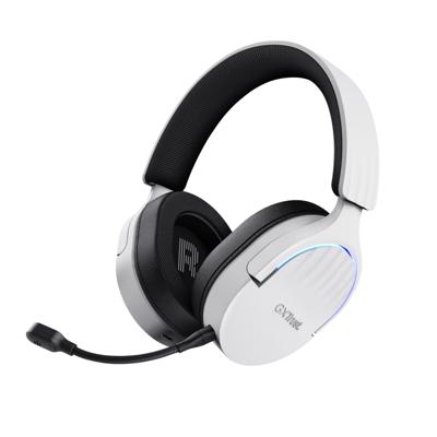 Trust GXT491 FAYZO Over Ear headset Bluetooth Virtual Surround Wit Surround sound, Microfoon uitschakelbaar (mute), Volumeregeling Gamen