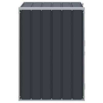 Containerberging voor 1 container 72x81x115 cm staal antraciet - thumbnail