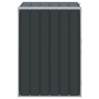 VidaXL Containerberging voor 1 container 72x81x115 cm staal antraciet - thumbnail