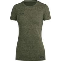 JAKO 6129D T-Shirt Premium Basics Dames - Kaki Gemeleerd - 42 - thumbnail