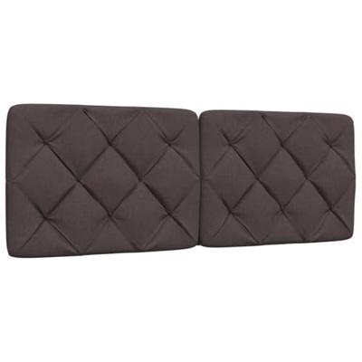 Bedframe zonder matras stof donkerbruin 140x200 cm