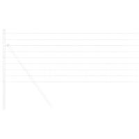 VidaXL Euro hek 0,4 x 10 m pvc-gecoat ijzer - thumbnail