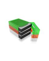 ICY BOX IB-AC602b-6, 3,5 HDD Schutzbox, transparent, 6 Farben 3,5 harde schijf bewaarbox - thumbnail
