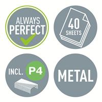 Leitz nietmachine Flat Clinch 5523 blauw - thumbnail