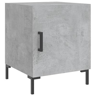 Nachtkastjes 2 st 40x40x50 cm bewerkt hout betongrijs