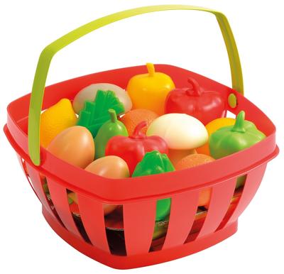 Ecoiffier 100% chef groenten en fruit in mand Ecoiffier 100% chef groenten en fruit in mand