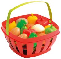 Ecoiffier 100% chef groenten en fruit in mand - thumbnail