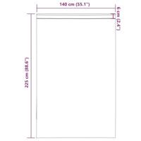 Gordijnen voile met roedezakken 2 st oranje - thumbnail