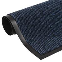 VidaXL Deurmat getuft 60x150 cm blauw - thumbnail