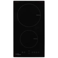VidaXL Inductiekookplaat met 2 kookzones aanraakbediening 3500 w glas - thumbnail