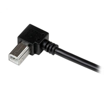 StarTech.com USB-adapterkabel 3 m voor haakse printers, 1 x USB-A-stekker, recht, 1 x USB-B-stekker, schuin