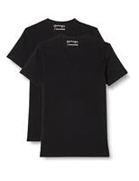 Garage T-Shirt Regular Fit V-Neck Black Two Pack ( 0104) - thumbnail