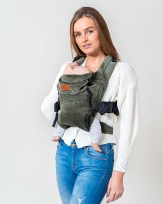 ByKay Click Carrier Classic draagzak ribfluweel Moss Green ByKay Click Carrier Classic draagzak ribfluweel Moss Green