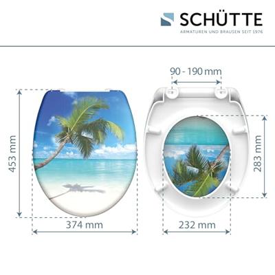Duroplast WC-bril CARRIBEAN met soft-close en quick-release - thumbnail