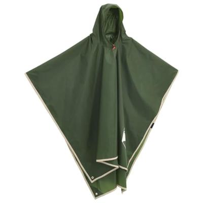 Regenponcho met capuchon 2-in-1 ontwerp 223x145 cm groen Regenponcho met capuchon 2-in-1 ontwerp 223x145 cm groen