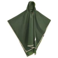 Regenponcho met capuchon 2-in-1 ontwerp 223x145 cm groen - thumbnail