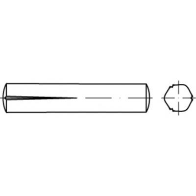TOOLCRAFT TO-5438559 Conische kerfpaspen 2 mm Staal 250 stuk(s)