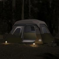 VidaXL Tent met led 6-persoons snelontgrendeling lichtgroen - thumbnail