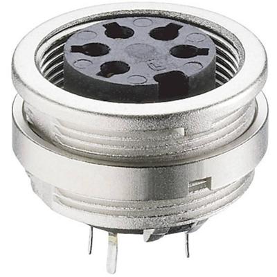 Lumberg KFR 40 DIN-connector Bus, inbouw verticaal Aantal polen: 4 Zilver 1 stuk(s) Lumberg KFR 40 DIN-connector Bus, inbouw verticaal Aantal polen: 4 Zilver 1 stuk(s)