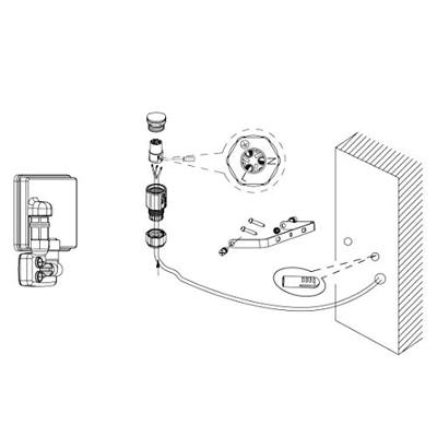 Eglo LedspotFaedo 3 - 10w met bewegingssensor wit - 33156