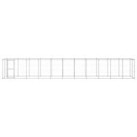 Hondenkennel 26,62 m² gegalvaniseerd staal - thumbnail
