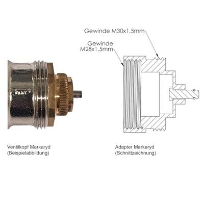 Eurotronic 700107 Radiator-ventieladapter Geschikt voor radiator Markaryd