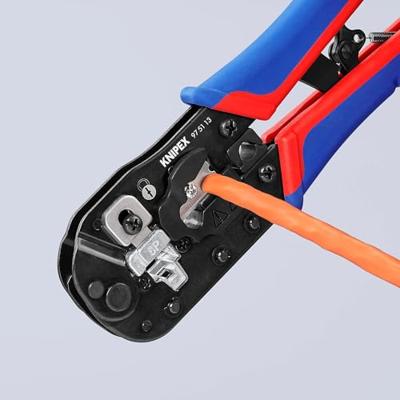 Knipex Crimpzange für RJ45-Westernstecker 97 51 13 Krimptang Knipex Crimpzange für RJ45-Westernstecker 97 51 13 Krimptang