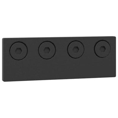 Doos met onderdelen voor schuifdeur 427 cm staal zwart