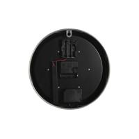 Muurklok Home ESPRIT Zwart Gouden Zilverkleurig Metaal Kristal 25 x 6,3 x 25 cm (2 Stuks) - thumbnail