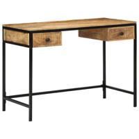 Bureau met lade Bruin 105 x 50 x 75 cm Massief mangohout - thumbnail