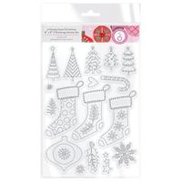 Tonic Studios • a candy cane christmas stamp set 3 stockings 18pcs - thumbnail