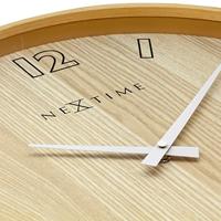 NeXtime - NeXtime - Wandklok - 40 cm - Hout - Zwart - 'Loop Big' - thumbnail