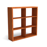 Egura cortenstaal houtopslag onderverdeling 6 vakken 1500x385x1500 mm Geroba - Geroba - thumbnail